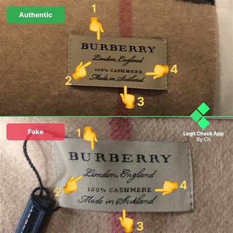 fake burberry tag